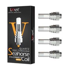 Lookah - Seahorse V-See-Through Quartz Coil 4 Pack